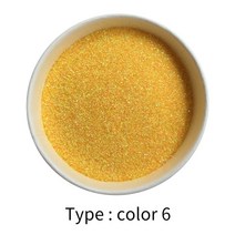 아크릴물감대용량 데코 푸어링 아트 글리터 파우더 피그먼트 코팅 50g 밝은 은색 페인트 네일 장식 자동차 용, 50g Rainbow yellow
