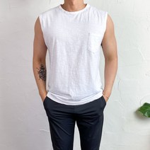 코코로맨틱 여름 쿨 슬라브 포켓 민소매 나시 8컬러