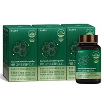 건강한약속 바른 그린 프로폴리스C 츄어블, 3병, 600mgx60캡슐