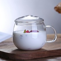 차우려내는 내열유리 올리브티머그 녹차 꽃찻잔 허브티잔 300ml, 2.라벤더티머그(300ml)