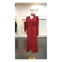 [데코] 퍼프 롱주름 트임 원피스DCOWA1207W