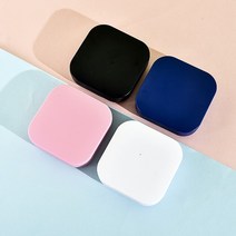 콘택트 렌즈 케이스 퓨어 컬러 글로시 아이 케어 컨테이너 휴대용 여행용 액세서리 화장품, 01 White