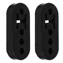 자동차 소리박 마후라 엑티브사운드 흡기 가변배기 2pcs 배기 걸이 유니버설 4 구멍 12mm 머플러 후면 배기 마운트 브래킷 수리 고밀도 고무 머플러 옷걸이, 검은색