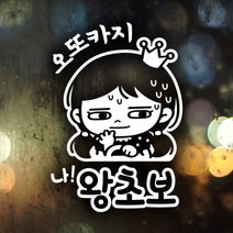[천삼백케이] [제제데코] 오또카지나왕초보 자동차스티커 초보운전 반사시트지, 소재:반사