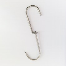 정육고리 S자고리 고기걸이 바베큐 후크 회전 정육점 S고리 스텐304, 정육S고리-스텐304 /, 회전-정육(2.5X13cm)국산, 1개