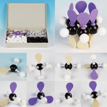 과학실험 오비탈 궤도식 분자모형 만들기 6종 사이언스 결합 호기심 수업용