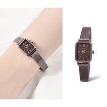 로이드 어썸스퀘어 직사각 빈티지 브라운 메쉬시계