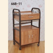 이동식선반 틈새선반 이케아트롤리 원목트롤리 3단트롤리 이동식선반 샤워트롤리 틈새수납장 트롤리수납함 4단트롤리 트롤리젤리, 668-11 서랍장 플라워