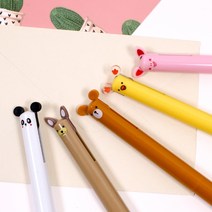 갓샵 동물 볼펜 2색! 독일제 잉크펜 5종! [인쇄 가능 판촉물 선물 판촉 기념품 홍보용], 갈색곰볼펜