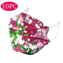 KN95 Masqu 10pcs 염료 위장 FFP2 CE Facemask 덴탈마스크, 기본, T12-L-10pcs