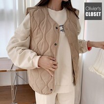 올리비에스클로젯 퀼팅 다이아 누빔 베스트 O2210VT005D