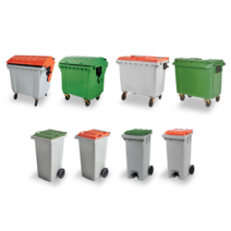 티렉스 재활용 분리수거함 대용량 쓰레기통 120L 240L 660L 1100L, 120L 분리수거함-주황색