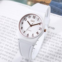 큐앤큐 VP34J-072Y 공용 저소음 화이트 수능 시계