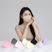 세부리형 kf94 컬러 마스크 대형 100매, 화이트