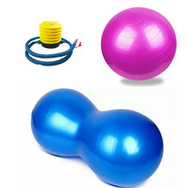 씨에카 짐볼 55cm 땅콩 듀얼 짐볼 + 풍선 펌프, 90cm 실버
