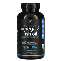 스포츠리서치 트리플 스트렝스 오메가-3 피쉬 오일 1250mg 소프트젤, 60개입, 1병