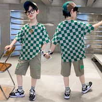 뉴욕갬성 남아 봄가을 여름 상하세트 프린트 초등학생 멋쟁이 캐주얼 투피스
