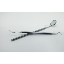(파키스탄)치경(Dental Mirror)+치석제거기(Dental Explorer)2개셋트/탐침/치과거울/치과용미러