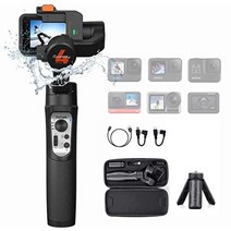 []hohem iSteady Pro4 액션 카메라용 짐벌 3축 소지 스태빌라이저 손떨림 보정 Vlog 촬영 PhoneGo 모드 모바일 무비 제작 운동 지연 촬영 APP 리모콘 GoPro Hero 1098765 등 액션 카메라 대응 IPX4 방수