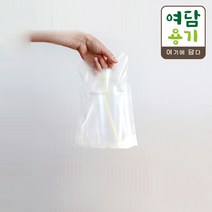 음료 캐리어 1구 비닐캐리어 커피 투명 비닐 무지 컵캐리어 200개, SG0102 / 200개