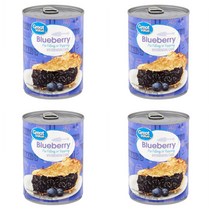 Great Value 그레이트벨류 블루베리콩포트 파이필링 토핑 Blueberry 595g 4개
