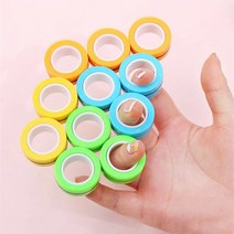 손가락 링 키덜트 집중력 퍼포먼스 핑거팁 마그네틱, 옐로우GS0500260A