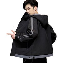 [코디코치] 남성 봄 가을 바람막이 자켓 후드 집업 점퍼
