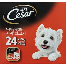 Free Delivery Cesar Soft Wet Dog Food Classic Loaf in Sauce Beef Recipe 100g x 24P | 시저 1세이상 성견용 쇠고기, 100g x 24
