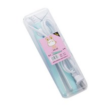 휴대용고데기 미니 슬림 헤어 고데기 2 in 1 고품질 플랫 언 스트레이트닝 언 핫 빗 스트레이트너 컬링 론 스타일링 도구, 파란색 상자_미국