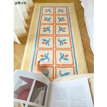 크로스오버 ins풍 가정용 침실 미끄럼 방지 침대 옆 담요 캡룸 어린이방 방음 러그