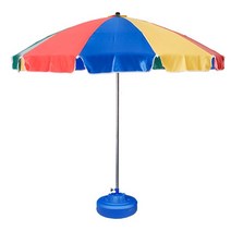 치킨집파라솔 호프집파라솔 지름 2600mm 높이 2560mm 국산 1단 (올핀)_1972EA, 혼합색_청색물통포함