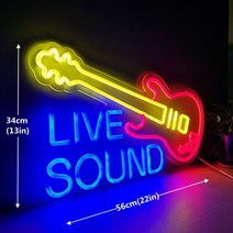 햄버거 네온 라이트 로그인 아크릴 파인 모양 패스트 푸드 벽 네온 사인 파티 숍 레스토랑 홈 인테리어 5V USB, Guitar