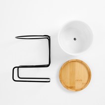 모던가든 도자기 화분(+블랙 스탠드), 상세페이지 참조