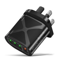가성비3.0 USB 미국플매트 카펫 러그 충전기 호환 샤오미 화웨이 휴대폰용 고속 48W 50 개/로, 01 WHITE_02 US