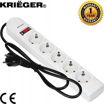 KRIËGER ELECTRIC German-Spanish Surge Protector Model KRE5 250 Joules 220V 5 outlets null, 1, 기타