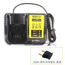 Dewalt 20V 6AH 디월트 배터리 DCB200 호환 배터리, DCB112 충전기 DCB112 충전기, 1개