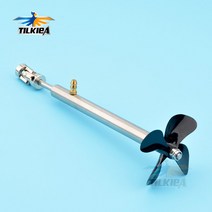 선외기엔진 모터 보트 4mm 보트 샤프트 + D50mm 4 블레이드 프로펠러 카단 조인트 RC 전기 미끼 용 그리스, 05 L10cm 005-4x5mm