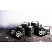 다이캐스트 주차장 자동차모형 토미카 디오라마 전시20 pcs50 pcs100 129, 20pcs 타이어 바퀴