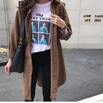 여자 롱 2컬러 외투 가울 점퍼 아우터 가디건 자켓