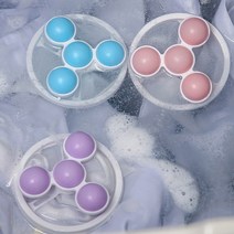 [먼지 간편제거] UFO 세탁 거름망 3개세트, 세탁 거름망 3개세트 (색상랜덤)