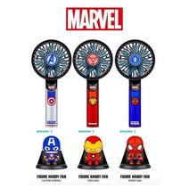 MARVEL 피규어 거치대 2WAY 핸디 미니 FAN 선풍기 1개, 스파이더맨, 미니선풍기