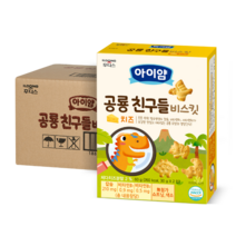 아이얌 공룡 친구들 비스킷 치즈 60g 5개, 단품