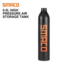 미니산소통 소형산소통 스킨스쿠버장비 SMACO 스쿠버 다이빙 실린더 미니 산소 탱크 호흡기 공기 탱크, 06 0.5L BLACK