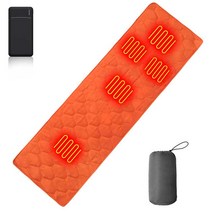 5구역 보온매트 침대 거실 캠핑 발열매트 usb 차박 1인용 캠핑 전용 온열매트 수납용 파우치 포함, 30000mAh보조배터리