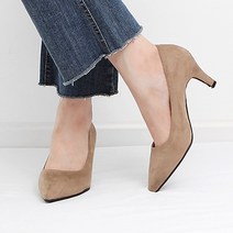 바이로쏘 스웨이드 포인티 토 하이힐 펌프스 구두 RZ190