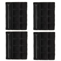 헬멧 턱 패드 폼 스트랩 턱끈 오토바이 자전거, Black 4pcs