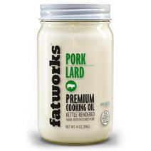Fatworks 프리미엄 돼지기름 라드 전통 케토 팔레오 건강오일 비GMO 무방부제 무항생제, 직접입력