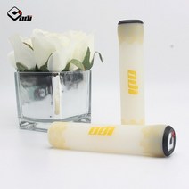 ODI-실리콘 접이식 자전거 핸들 바 그립 미끄럼 방지 산악 도로 액세서리, 흰색 노란색