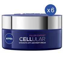 니베아 셀룰러 필러 엑스퍼트 인텐시브 안티-에이지 나이트크림 50Ml Nivea Intensive Anti-Age Night Cream, 6개