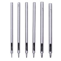 가죽 공예 도구 세트 펀칭 치즐 외 0.5-2.5mm DIY 수제 벨트 펀칭 구멍 펀치 중공 드릴링 펀처, 2.0mm